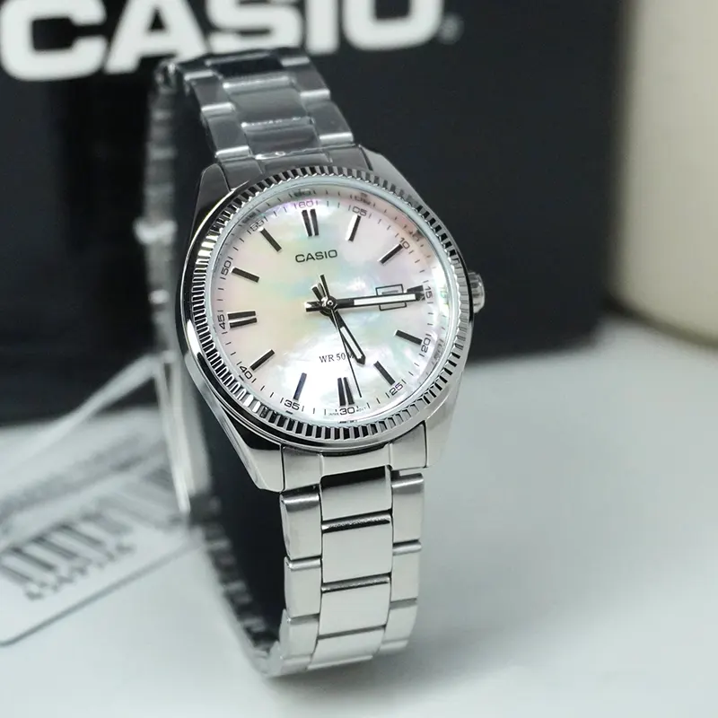 Casio Japan Quartz Enticer MOP Dial Ladies Watch- LTP-1302DS-4AV